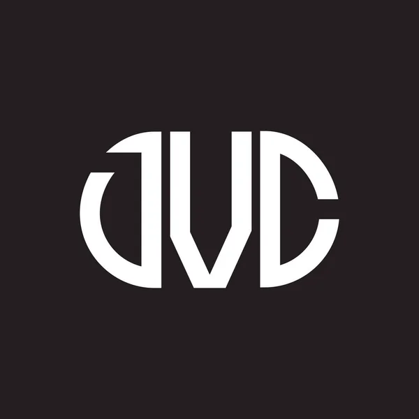 Дизайн Логотипа Dvc Черном Фоне Креативные Инициалы Dvc Буквенно Обозначают — стоковый вектор