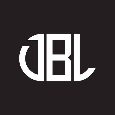 Siyah arka planda DBL harf logosu tasarımı. DBL yaratıcı harflerin baş harfleri logo kavramı. DBL harf tasarımı.