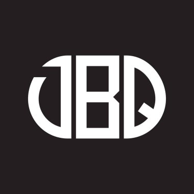 Siyah arka planda DBQ harf logosu tasarımı. DBQ yaratıcı harflerin baş harfleri logo kavramı. DBQ harf tasarımı.