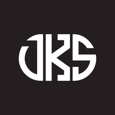 Siyah arkaplanda DKS harf logosu tasarımı. DKS yaratıcı harfler logosu konsepti. DKS harf tasarımı.