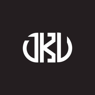 Siyah arka planda DKV harf logosu tasarımı. DKV yaratıcı harf logosu konsepti. DKV harf tasarımı.