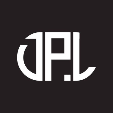 Siyah arkaplanda DPL harf logosu tasarımı. DPL yaratıcı harflerin baş harfleri logo kavramı. DPL harf tasarımı.