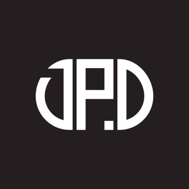 Siyah arka planda DPO harf logosu tasarımı. DPO yaratıcı harflerin baş harfleri logo kavramı. DPO harf tasarımı.