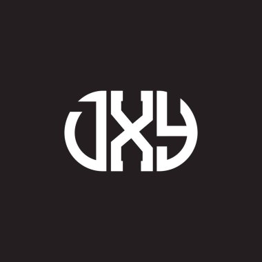 Siyah arka planda DXY harf logosu tasarımı. DXY yaratıcı harflerin baş harfleri logo kavramı. DXY harf tasarımı.