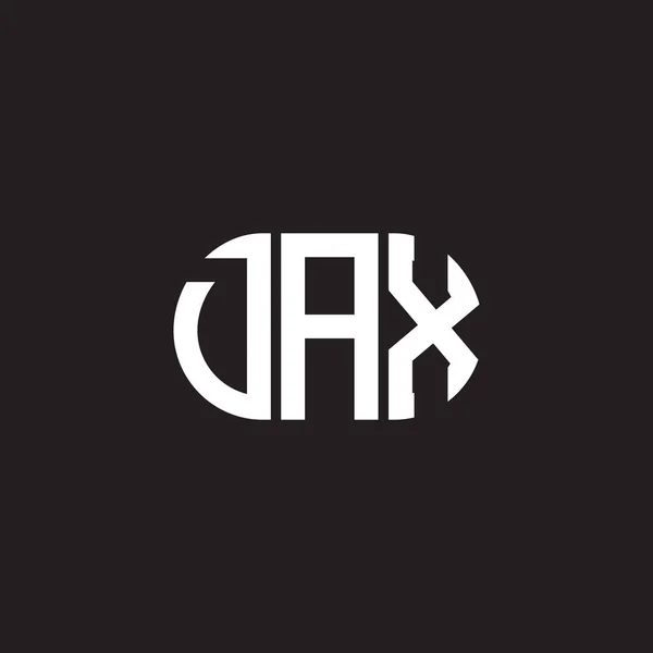 Σχεδιασμός Λογότυπου Γραμμάτων Dax Μαύρο Φόντο Dax Δημιουργική Αρχικά Γράμμα — Διανυσματικό Αρχείο