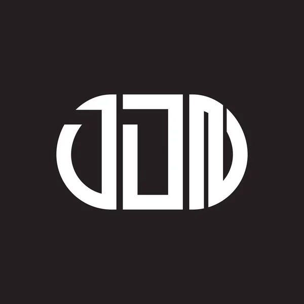黒を基調としたDdnレターロゴデザイン Ddnクリエイティブイニシャルレターロゴコンセプト Ddnレターデザイン — ストックベクタ
