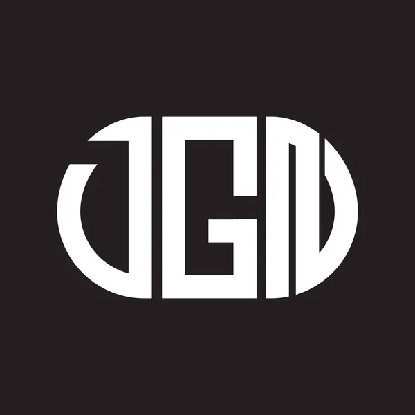 Дизайн Логотипу Літери Dgn Чорному Тлі Творчі Ініціали Dgn Концепція — стоковий вектор