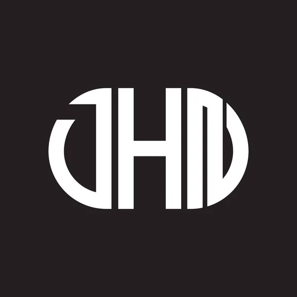 Dhn Letter Logo Ontwerp Zwarte Achtergrond Dhn Creatieve Initialen Letter — Stockvector