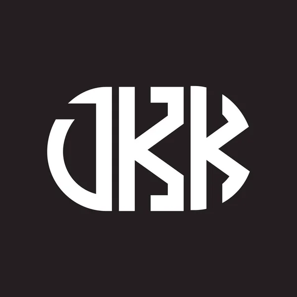 Дизайн Логотипа Dkk Чёрном Фоне Креативные Инициалы Dkk Буквенно Логотипная — стоковый вектор