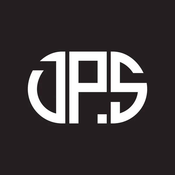 黒の背景にDpsの手紙のロゴデザイン Dpsクリエイティブイニシャルレターロゴコンセプト Dpsレターデザイン — ストックベクタ