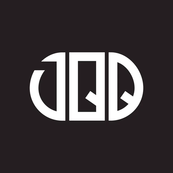 Dqq Schriftzug Logo Design Auf Schwarzem Hintergrund Dqq Kreative Initialen — Stockvektor