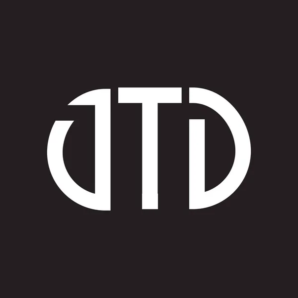 Dtd 디자인은 있습니다 Dtd 크리에이티브 이니셜은 개념이다 Dtd 디자인 — 스톡 벡터