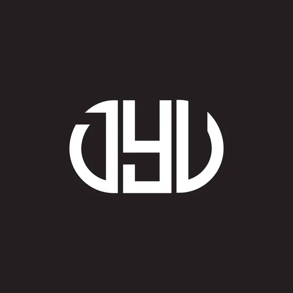 Siyah Arka Planda Dyd Harf Logosu Tasarımı Dyd Yaratıcı Harflerin — Stok Vektör