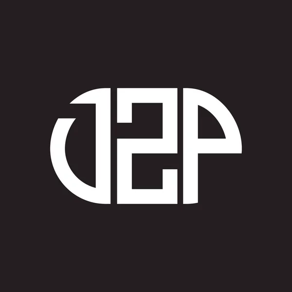ブラックを基調としたDzpレターロゴデザイン Dzpクリエイティブイニシャルレターロゴコンセプト Dzpレターデザイン — ストックベクタ