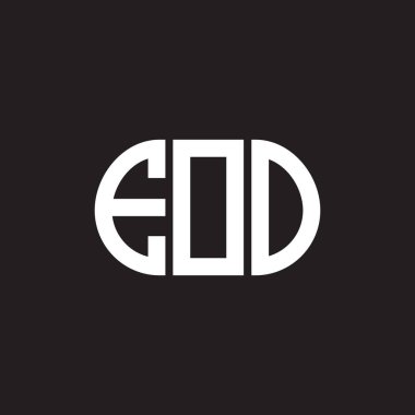 Siyah arka planda EOO harf logosu tasarımı. EOO yaratıcı harflerin baş harfleri logo kavramı. EOO harf tasarımı.