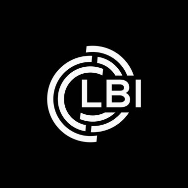 LBI harf logo tasarımı. LBI yaratıcı harf logosu. LBI vektör tasarımı..
