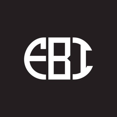 Siyah arka planda FBI harf logosu tasarımı. FBI 'ın yaratıcı harfler logosu konsepti. FBI mektup tasarımı.