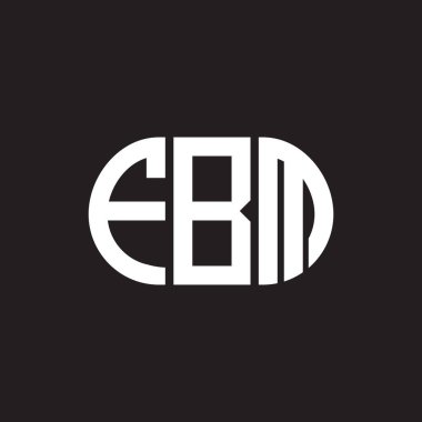 Siyah arka planda FBM harfi logo tasarımı. FBM yaratıcı harflerin baş harfleri logo kavramı. FBM harf tasarımı.
