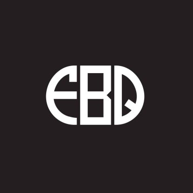 Siyah arka planda FBQ harf logosu tasarımı. FBQ yaratıcı harflerin baş harfleri logo kavramı. FBQ harf tasarımı.