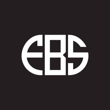 Siyah arka planda FBS harf logosu tasarımı. FBS yaratıcı harfler logosu konsepti. FBS harf tasarımı.