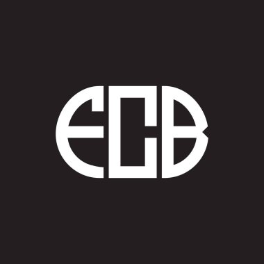 Siyah arka planda FCB harf logosu tasarımı. FCB yaratıcı harflerin baş harfleri logo kavramı. FCB harf tasarımı.