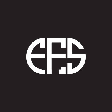 Siyah arka planda FFS harf logosu tasarımı. FFS yaratıcı harf logosu konsepti. FFS harf tasarımı.