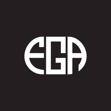 Siyah arka planda FGA harf logosu tasarımı. FGA yaratıcı harflerin baş harfleri logo kavramı. FGA harf tasarımı.