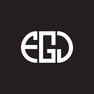 FGJ harf logosu tasarımı siyah arka planda. FGJ yaratıcı harflerin baş harfleri logo kavramı. FGJ harf tasarımı.