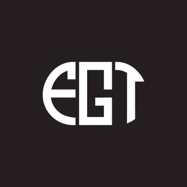 Siyah arka planda FGT harf logosu tasarımı. FGT yaratıcı harflerin baş harfleri logo kavramı. FGT harf tasarımı.