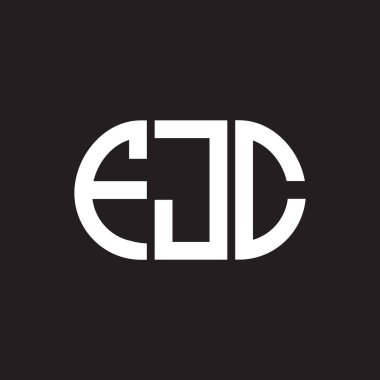 Siyah arka planda FJC harf logosu tasarımı. FJC yaratıcı harflerin baş harfleri logo kavramı. FJC harf tasarımı.