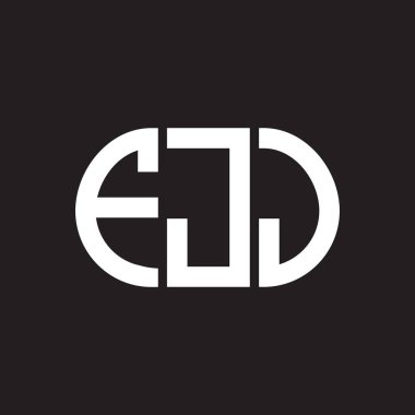 FJJ harf logosu tasarımı siyah arka planda. FJJ yaratıcı harflerin baş harfleri logo kavramı. FJJ harf tasarımı.
