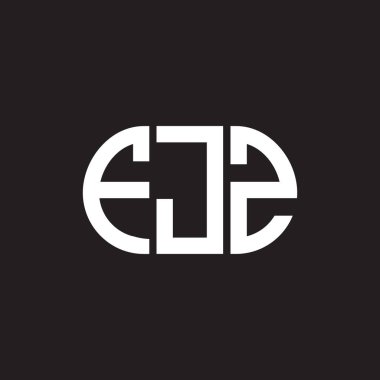 Siyah arka planda FJZ harf logosu tasarımı. FJZ yaratıcı harflerin baş harfleri logo kavramı. FJZ harf tasarımı.