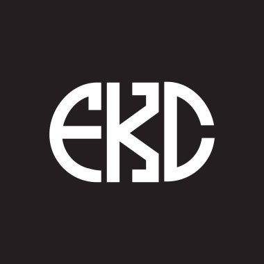Siyah arka planda FKC harf logosu tasarımı. FKC yaratıcı harflerin baş harfleri logo kavramı. FKC harf tasarımı.
