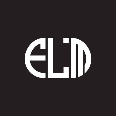 Siyah arkaplanda FLM harf logosu tasarımı. FLM yaratıcı harflerin baş harfleri logo kavramı. FLM harf tasarımı.