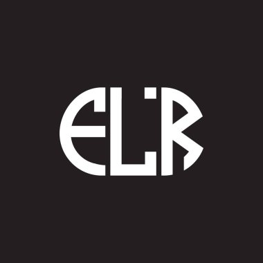 Siyah arka planda FLR harf logosu tasarımı. FLR yaratıcı harflerin baş harfleri logo konsepti. FLR harf tasarımı.