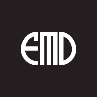 Siyah arka planda FMO harf logosu tasarımı. FMO yaratıcı harflerin baş harfleri logo kavramı. FMO harf tasarımı.