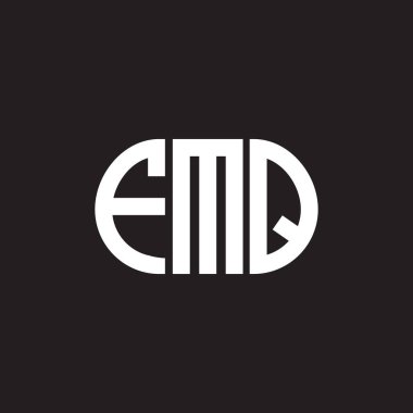 Siyah arka planda FMQ harfi logo tasarımı. FMQ yaratıcı harflerin baş harfleri logo kavramı. FMQ harf tasarımı.