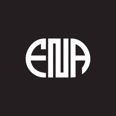 Siyah arka planda FNA harfi logo tasarımı. FNA yaratıcı harflerin baş harfleri logo kavramı. FNA harf tasarımı.
