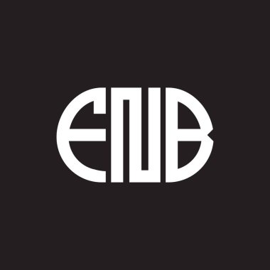 Siyah arka planda FNB harfi logo tasarımı. FNB yaratıcı harflerin baş harfleri logo kavramı. FNB harf tasarımı.