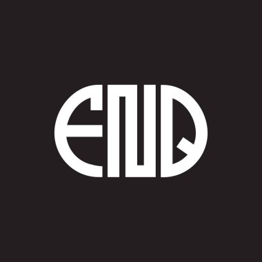 Siyah arka planda FNQ harf logosu tasarımı. FNQ yaratıcı harflerin baş harfleri logo kavramı. FNQ harf tasarımı.