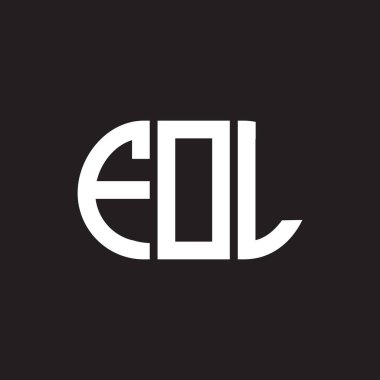 Siyah arkaplanda FOL harf logosu tasarımı. FOL yaratıcı harflerin baş harfleri logo kavramı. FOL harf tasarımı.