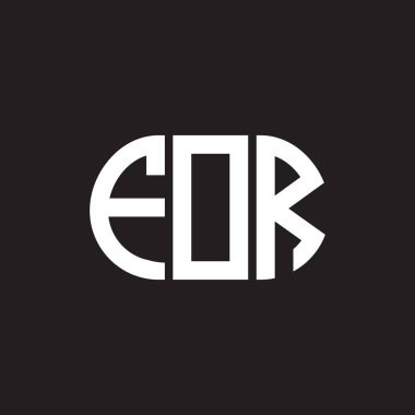 Siyah arka planda harf logosu tasarımı için. Yaratıcı harflerin baş harfleri logo konsepti için. Harf tasarımı için.