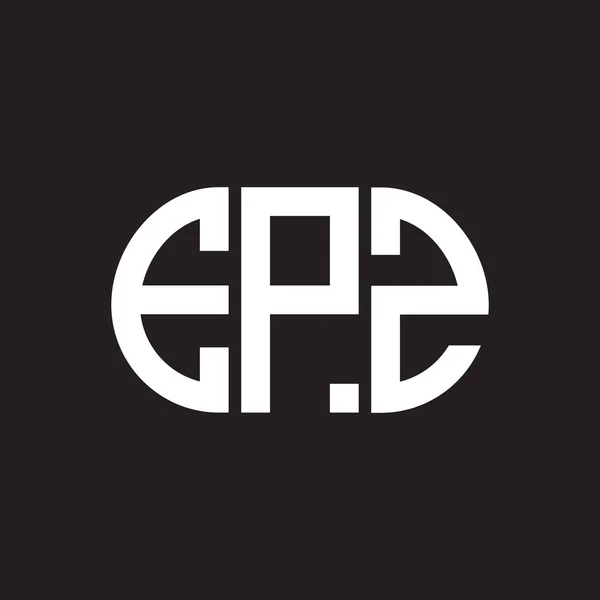 Дизайн Логотипа Epz Черном Фоне Креативные Инициалы Буквы Логотипа Дизайн — стоковый вектор