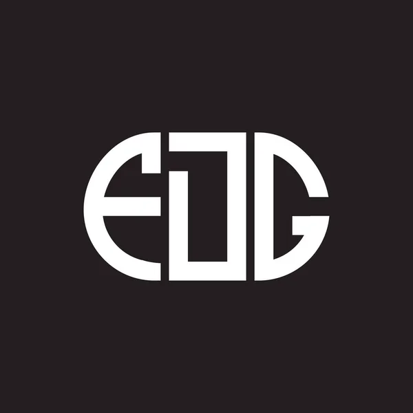 Fdg Lettre Logo Design Sur Fond Noir Fdg Initiales Créatives — Image vectorielle
