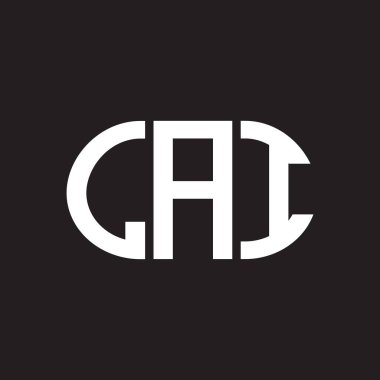 Siyah arka planda LAI harf logosu tasarımı. LAI yaratıcı harfler logosu konsepti. LAI harf tasarımı.