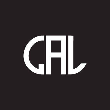 Siyah arka planda LAL harf logosu tasarımı. LAL yaratıcı harfler logosu konsepti. LAL harf tasarımı.