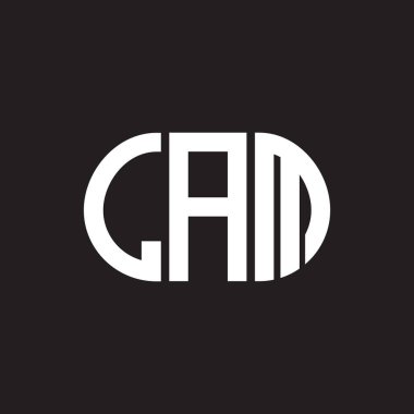 Siyah arka planda LAM harf logosu tasarımı. LAM yaratıcı harflerin baş harfleri logo kavramı. LAM harf tasarımı.