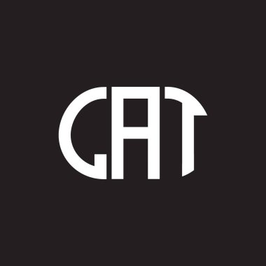 Siyah arka planda LAT harf logosu tasarımı. Yaratıcı harflerin baş harfleri logo konsepti. LAT harf tasarımı.