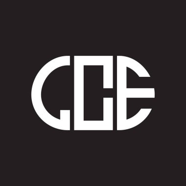 LCE harfi logo tasarımı siyah arkaplan üzerine. LCE yaratıcı harflerin baş harfleri logo kavramı. LCE harf tasarımı.