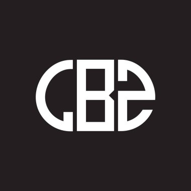 Siyah arkaplanda LBZ harf logosu tasarımı. LBZ yaratıcı harflerin baş harfleri logo kavramı. LBZ harf tasarımı.